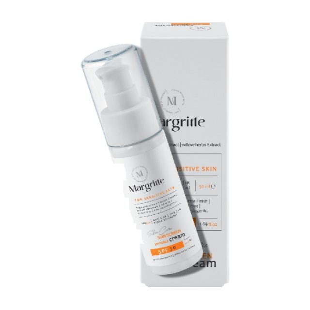 واقي شمس فيزيائي شفاف SPF30 للبشرة الحساسة